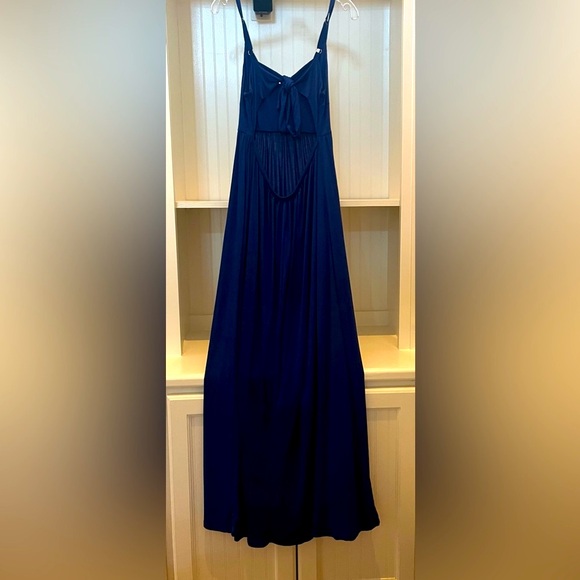 VENUS Open/Tie Back Royal Blue Maxi Dress: Size M - Picture 8 of 9